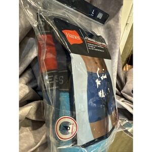Hanes Sport 4-Pack Men's Tagless Boxer‎ Brief Underwear Wicking Fabric (L) 36-38